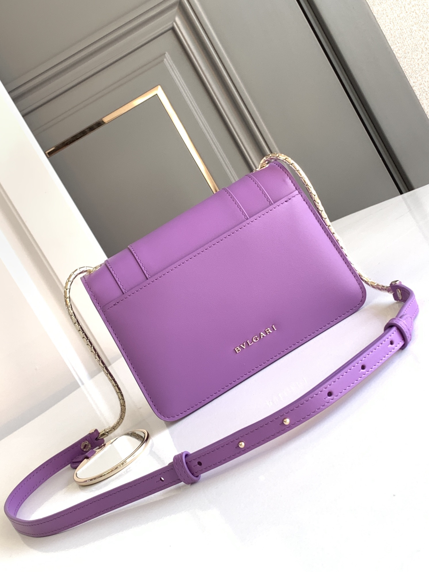 Bvlgari Serpenti Forever Crossbody Bag Purple